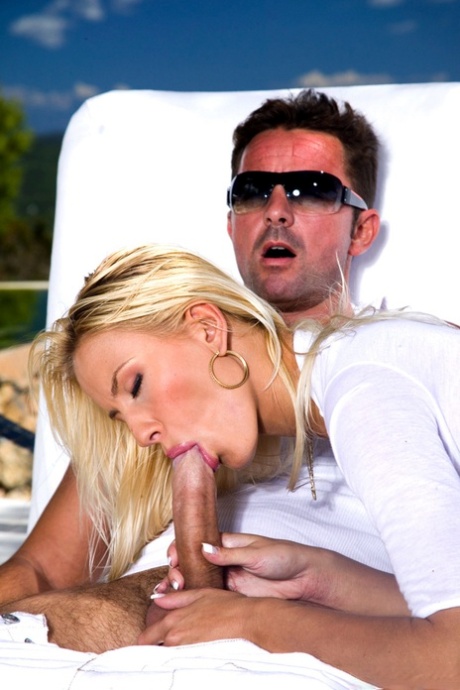 Hot blue-eyed blonde Justine Ashley goes ass to mouth overlooking the ocean 97775787