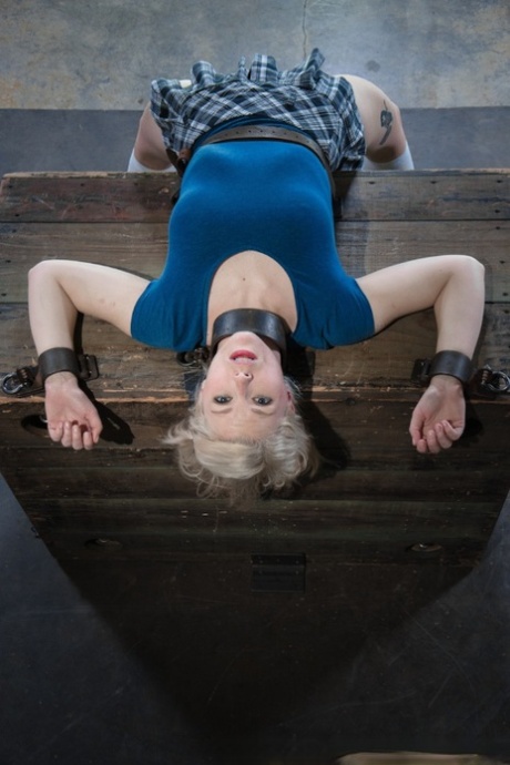 Blonde schoolgirl Ella Nova is rendered helpless in a dungeon 50606109